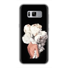 Чехлы (ART) Цветы на Samsung Galaxy S8 Plus, G955 (VPrint) (Белые цветы)