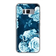 Чехлы (ART) Цветы на Samsung Galaxy S8 Plus, G955 (VPrint) (Голубые Бутоны)