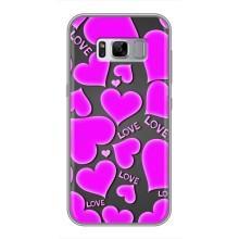 Чехлы для любимой на Самсунг Галакси С8 Плюс G955 (VPrint) (Pink hearts)