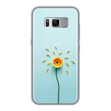 Чехлы с Цветами для Samsung Galaxy S8 Plus, G955 (VPrint) (Желтый цветок)