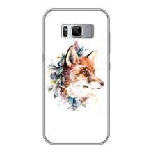 Чехлы с картинкой Лисички для Samsung Galaxy S8 Plus, G955 (VPrint) (Лисичка в цветочках)