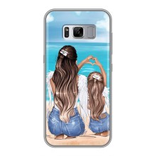 Чехол с печатью для Samsung Galaxy S8 Plus, G955 - (Мама с ребенком) (AlphaPrint) – Мама с доченькой