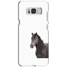 Чехлы с Лошадью дляSamsung Galaxy S8 Plus, G955 (VPrint) (Черный Конь)