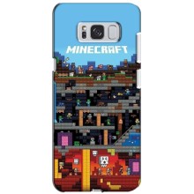 Чехол Майнкрафт на Samsung Galaxy S8 Plus, G955 (AlphaPrint) Minecraft – фон Minecraft