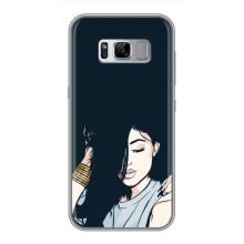 Чехол с печатью для Samsung Galaxy S8 Plus, G955 - (Мода) (AlphaPrint) (Красивая девочка)