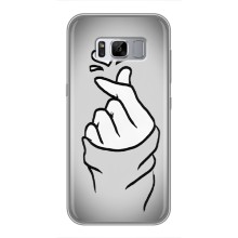 Чехол с принтом для Samsung Galaxy S8 Plus, G955 (AlphaPrint - Знак сердечка) – Значок Love