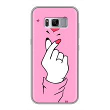 Чехол с принтом для Samsung Galaxy S8 Plus, G955 (AlphaPrint - Знак сердечка) – Знак Love