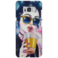 Чехол с картинкой Модные Девчонки Samsung Galaxy S8 Plus, G955 – Девушка с коктейлем