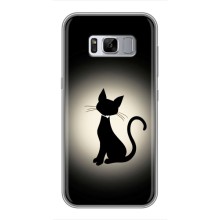 Чехол с принтом для Samsung Galaxy S8 Plus, G955 (AlphaPrint) Модные коты – Силуэт котика