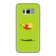 Чехол с Симпсонами для Samsung Galaxy S8 Plus, G955 (VPrint) (Барт Симпсон)