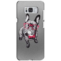 Чехол (ТПУ) Милые собачки для Samsung Galaxy S8 Plus, G955 (Бульдог в очках)