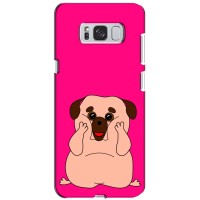 Чехол (ТПУ) Милые собачки для Samsung Galaxy S8 Plus, G955 (Веселый Мопсик)