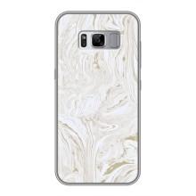 Мраморный чехол на Samsung Galaxy S8 Plus, G955 (VPrint) (Белый мрамор)