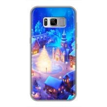 Рождественские Чехлы для Samsung Galaxy S8 Plus, G955 (VPrint) (Рождественский город)