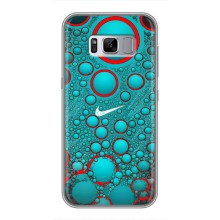 Силиконовый Чехол на Samsung Galaxy S8 Plus, G955 с картинкой Nike (Найк зеленый)