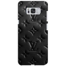 Текстурный Чехол Louis Vuitton для Самсунг С8 Плюс – Черный ЛВ