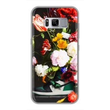 Брендновые Чехлы для Samsung Galaxy S8, G950 - (PREMIUMPrint) (Nike цветы)