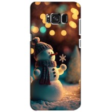 Чехлы на Новый Год Samsung Galaxy S8, G950 – Снеговик праздничный