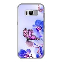 Чохли з квітами для Samsung Galaxy S8, G950 (VPrint) (Метелик на квітах)