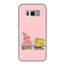 Чехол Губка Боб для Самсунг Гелекси С8, Ж950 – За партой