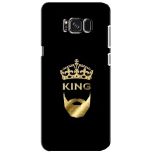 Чехол (Корона на чёрном фоне) для Самсунг С8 – KING