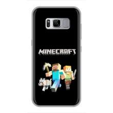 Чохол Майнкрафт на Samsung Galaxy S8, G950 (AlphaPrint) Minecraft (герої Minecraft)