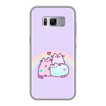 Чехол на Самсунг Гелекси С8, Ж950 с Котами (VPrint) (Радужные котики)
