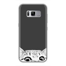 Чехол на Самсунг Гелекси С8, Ж950 с Котами (VPrint) (Выглядывает кот)