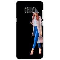 Чехол с картинкой Модные Девчонки Samsung Galaxy S8, G950 (Девушка со смартфоном)