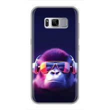 Чехол с Обезьянами Samsung Galaxy S8, G950 - (AlphaPrint) (Стильная обезьяна)