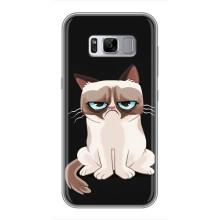 Чехол с принтом для Samsung Galaxy S8, G950 (AlphaPrint) Модные коты (Грустный кот)