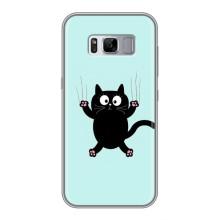 Чехол с принтом для Samsung Galaxy S8, G950 (AlphaPrint) Модные коты (Падающий кот)