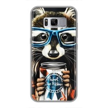 Чохол з принтом для Samsung Galaxy S8, G950 - (Прикольні) (AlphaPrint) (Єнот з банкою)