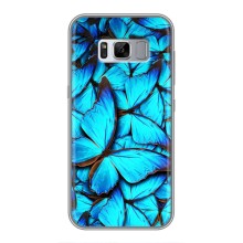 Чохол з принтом для Samsung Galaxy S8, G950 - (Прикольні) (AlphaPrint) (Сині метелики)