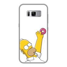 Чjхол з Сімпсонами для Samsung Galaxy S8, G950 (VPrint) (Гомер з пончиком)