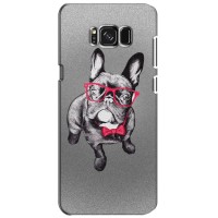 Чехол (ТПУ) Милые собачки для Samsung Galaxy S8, G950 – Бульдог в очках