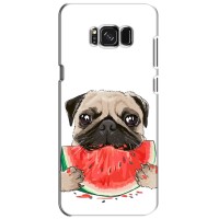Чехол (ТПУ) Милые собачки для Samsung Galaxy S8, G950 (Смешной Мопс)