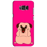 Чехол (ТПУ) Милые собачки для Samsung Galaxy S8, G950 (Веселый Мопсик)