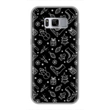 Новогодние, Праздничные Чехлы для Samsung Galaxy S8, G950 - 2024 год (Новогодний фон)