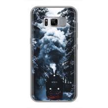 Новогодние, Праздничные Чехлы для Samsung Galaxy S8, G950 - 2024 год (Зимний поезд)