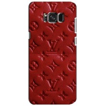 Текстурный Чехол Louis Vuitton для Самсунг С8 – Красный ЛВ