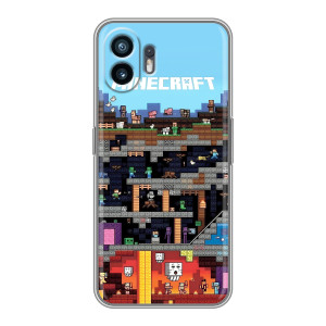 Чехол Майнкрафт на Samsung Galaxy XCover7 Pro (AlphaPrint) Minecraft