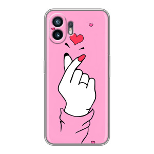 Чехол с принтом для Samsung Galaxy XCover7 Pro (AlphaPrint - Знак сердечка)