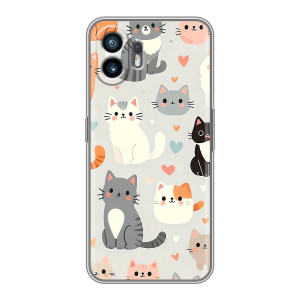 Чехол с рисунком кот на Samsung Galaxy XCover7 Pro