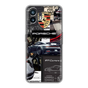 Чехол с авто Порше для Samsung Galaxy XCover7 Pro – Коллаж Порше