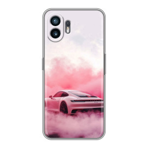 Чехол с авто Порше для Samsung Galaxy XCover7 Pro – Розовый Порше