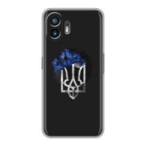 Чехол с украинским гербом на Samsung Galaxy XCover7 Pro – Герб с цветком