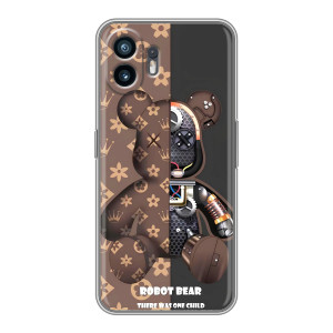 Силиконовый чехол для Samsung Galaxy XCover7 Pro (Медмедь Луи Виттон)