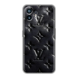 Текстурный Чехол Louis Vuitton для Самсунг Галакси ИксКовер7 Про (Черный ЛВ)