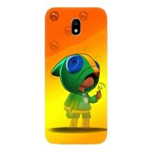 Чехол Бравл Старс для Samsung Galaxy J5 2017, (J530F европейская версия) – LEON в кофте